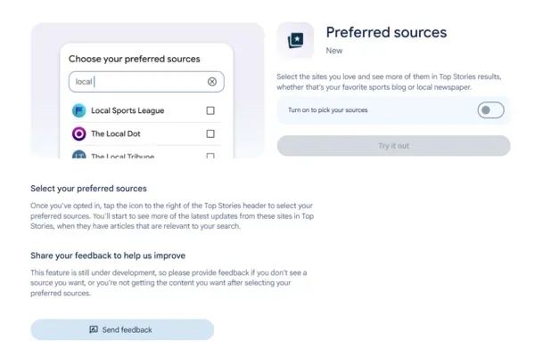 Google Preferred Sources: Tailor Your Search Results Today